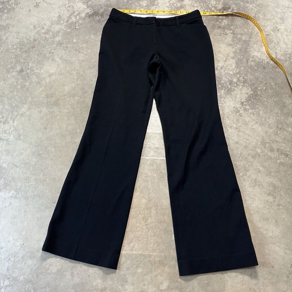 Vivienne Tam Pants Womens 6 Black Trousers Mid Rise Flare Leg‎ Office Knit